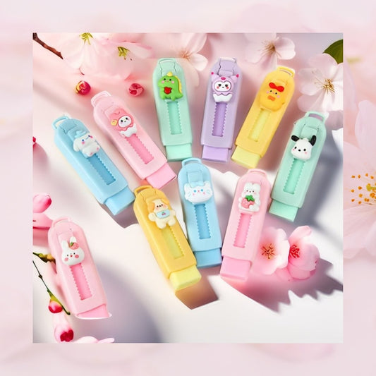 🩷 Cute Cartoon Erasers – Fun for Little Artists! ✏️🐰- Limited stocks